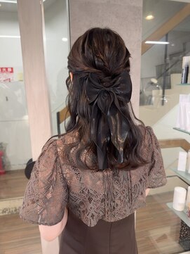 ローウェ 京都四条河原町(Louwe) ハーフアップ/ヘアセット/お呼ばれアレンジ/四条河原町