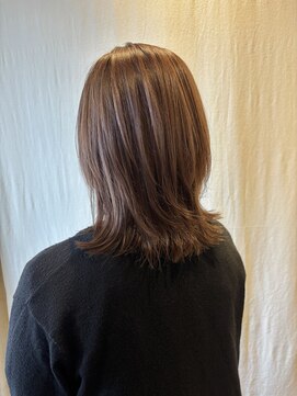 ココカラヘアー ニコ(cococara hair nico) レイヤーカット/くびれヘア/ミルクティーブラウン