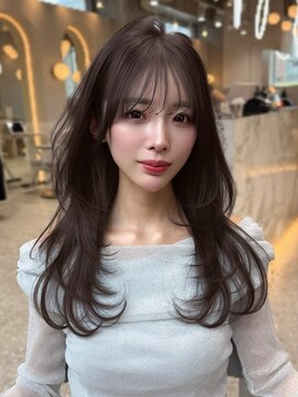 シーシンジュク 新宿南口(Sea shinjuku) オリーブグレー×小顔[ココアベージュ/黒髪/くらげヘアー]