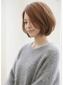 30代40代大人可愛いひし形ボブ　大人ボブ　長め前髪