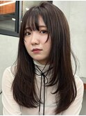 ミディアムレイヤーカット顔周りレイヤーウルフハッシュカット