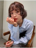 ウェーブパーマウルフレイヤーカットボブパーマ