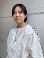 ヘアーアイストゥーレ(HAIR ICI TRE)&nbsp;小顔効果◎ハッシュボブ×モーヴピンク×内巻き