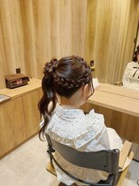 ソルビア ヘアセット(solvia)&nbsp;編み込みサイドアップポニー