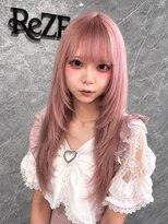 レゼ 町田(ReZE)&nbsp;くすみピンクカラー×レイヤーカット