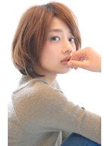 レウナ 外苑前(Reuna)&nbsp;メルトカラー×オトナ可愛いひし形ヘルシーボブ