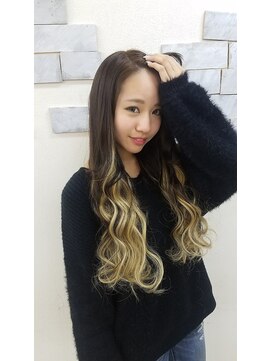 エクステ専門店あるじゃんすー 柏店 大人気グラデ風STYLE★#エクステ#柏 #グラデーションカラー