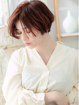 カバーヘア 上尾西口店(COVER HAIR) くせ毛風フェミニン*センターパート大人ボブa上尾20代30代40代