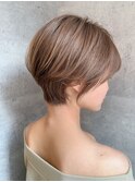 ハンサムショート_大人ベージュ_ナチュラル_ショート_
