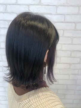 ビス ヘア アンド ビューティー 西新井店(Vis Hair＆Beauty) インナーカラー/イヤリングカラー/ケアブリーチ/パープル/モテ髪