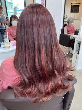 アンナヘアヴィラ(AnNa hair villa) パキッとピンク