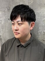 ソレイユ バイ アルフレッド(SOLEIL by alfRed)&nbsp;束感ナチュラルパーマ　ツーブロックマッシュ　メンズショート