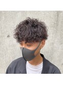 ツイストスパイラル刈り上げパーマツーブロックスッキリヘア