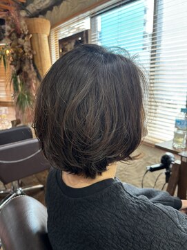 ロッソバイアルター 鎌取(ROSSO by aL-ter) 【黒髪/ボブルフ/ネビージュ/小顔/ワンレン】石橋