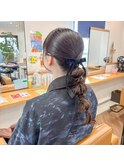【4月】お呼ばれ編み下ろしスタイル