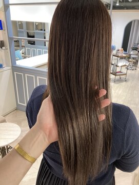 シェノン 赤羽店(CHAINON) 赤み無し色持ち良いココアブラウンロングヘア赤羽美容室