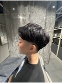 ツーブロアップバング