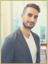 ジジバイワースホワイル(jiji by WORTH WHILE)&nbsp;アッシュブラックウルフマッシュパーマハイライト波巻きショート