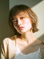 シェル 立川(shell) くびレイヤーエモージュグレージュカラーくびれショート【立川】