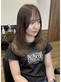 髪質改善トリートメント/レイヤーボブ/ショコラブラウン