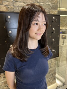 ザザ ZA/ZA 目白 【人気組み合わせ◎】小顔レイヤーカット×透明感カラー