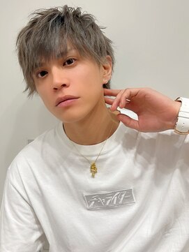 ネイロ 錦糸町(NeiRo) 魅力倍増カールセミディシアーカラーダークアッシュショートヘア