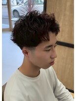 エッジ(EDGE)&nbsp;大分メンズ刈り上げショート無造作パーマスタイル