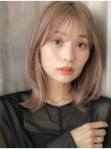 透明感シャンパンベージュ外ハネレイヤーTd2川口20代30代40代