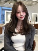 大人可愛い20代30代40代小顔ウルフレイヤーボブミディアムヘア