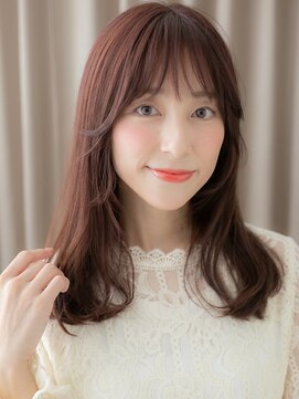 カバーヘア ブリス 上尾西口店(COVER HAIR bliss) チェリーレッドピンクベージュ抜け感ニュアンスパーマ20代30代W