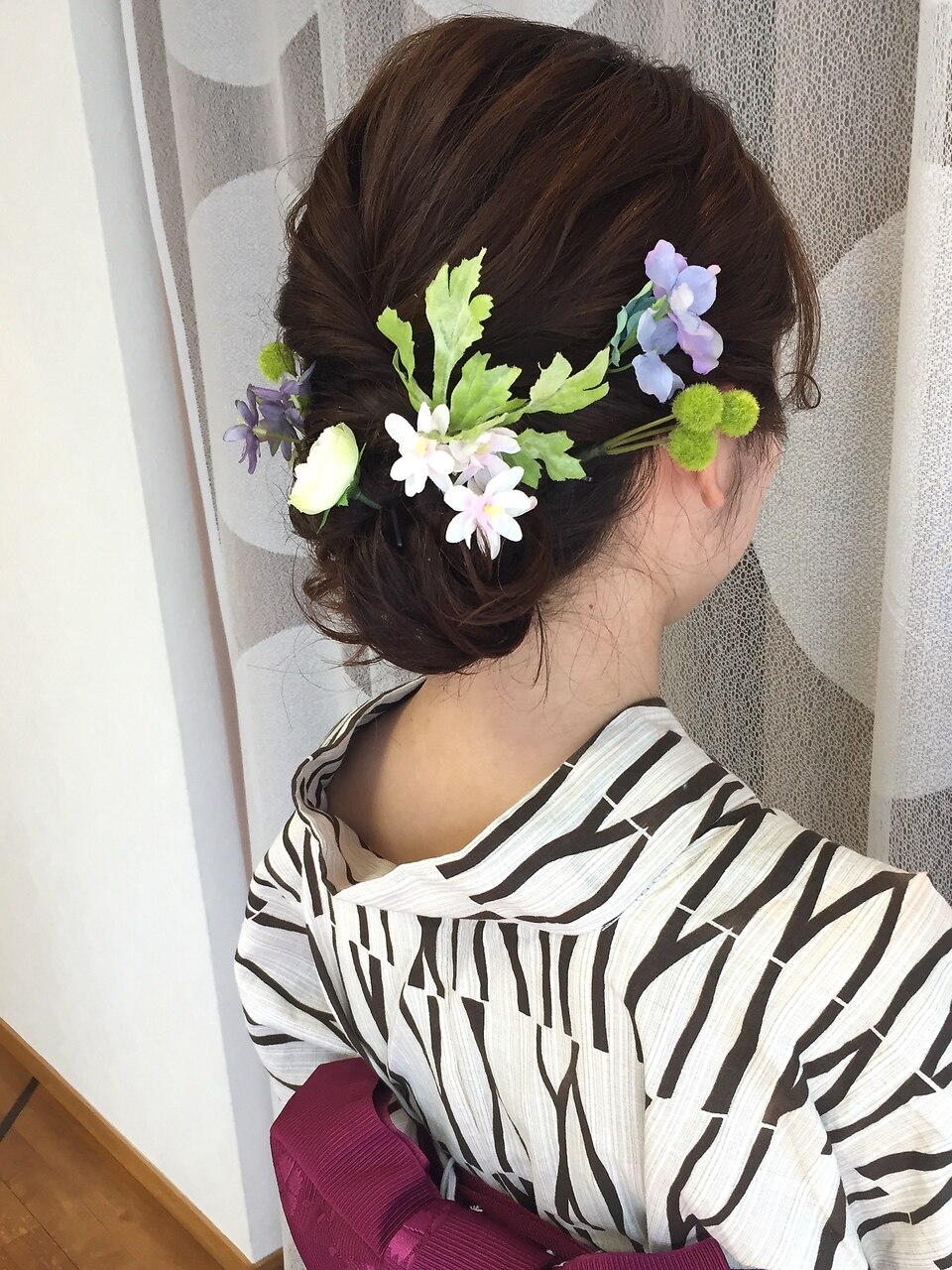 浴衣着付＋かんたんアップアレンジ ￥5500