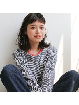 シロ(ciLo) 短めの前髪 × ボーダー