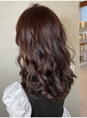 【艶のあるカラーリング】ローズブラウン