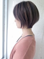 ムーンジェジェ(moon jeje) 神戸で叶う白髪ぼかしハイライト×美フォルム丸みショートby柴立