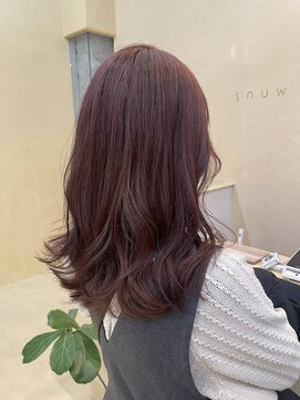 スニュウ(snuw) 【snuw mina】ブリーチなし/ワインレッド/ピンクブラウン