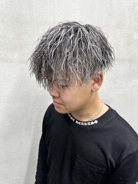 ダズルヘアーエイチ(DAZZLE hair H) 尾崎指名/ホワイトメッシュ×ツイスパ