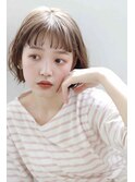 大人可愛い20代30代40代50代小顔ウルフレイヤーボブ丸みショート