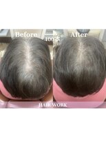 ヘアーワーク(HAIR WORK)&nbsp;増毛エクステ400本コース／極小結び目