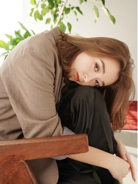 ラヴィズム 松崎店(LUVISM) ミディアム顔周りレイヤーおくれ毛前髪東区松崎