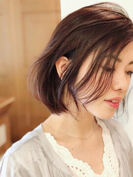 グラニュー(granew) 大人かわいいウェットヘアデザインカラーボブ