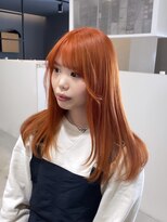 ライリー(riley)&nbsp;オレンジヘアー×デザインカット