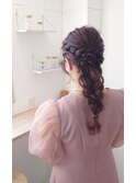 ラプンツェルヘア/お呼ばれヘア/結婚式ヘア