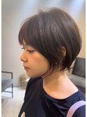 柔らかに見せるカット!シークレットレイヤーショート