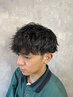 パーマ後のメンテナンスカット＋補修トリートメント　￥7150