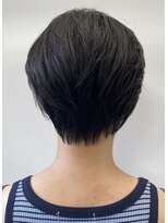 ヘアー アイス 御器所本店(HAIR ICI)&nbsp;20代30代秋冬暗髪カラーレイヤーボブパーマ小顔ショート