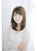 ゆるふわ内巻きレイヤースタイル