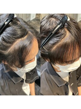 エノア 東京(ENORE) メンズの前髪縮毛矯正〇