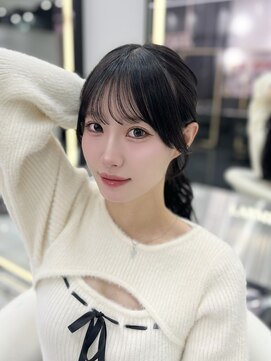 ☆モテ前髪×韓国顔周りカット☆髪質改善/ケアカラー