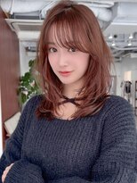 アグ ヘアー バズ 釧路鳥取大通店(Agu hair buzz)&nbsp;《Agu hair》暖色くびレイヤーミディ×numberA.ベースケアミルク