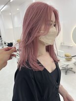 アイニ 天王寺アポロ店(aini)&nbsp;カラーハイライトハッシュカットレイヤーカットボブ髪質改善